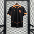 Camisa Corinthians 2025/26 Preta com Laranja | Versão Torcedor | Masculina | Personalizável