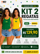 Regata Feminina Ribana Premium Bandeira Brasil 🇧🇷 + Frete Grátis