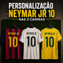 Kit Neymar | Barcelona 2014/15 + Santos 2011 + Brasil 2026 + Frete Grátis