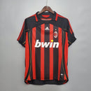Camisa Retrô AC Milan 2006/07 Vermelha e Preta – Versão Torcedor