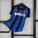Camisa Retrô Inter de Milão 2000/01 Azul e Preta – Versão Torcedor