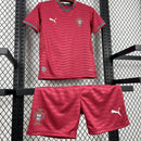 Kit Infantil Portugal 2026/27 Titular Versão Torcedor Personalizável