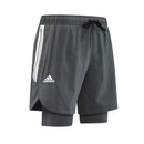 Bermuda Masculina Dry Fit Ayr Effect para Treino 2 em 1 / Short Profissional + FRETE GRÁTIS