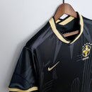 CAMISA DA SELEÇÃO BRASILEIRA PRETA/DOURADA  MASCULINA