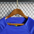 Conjunto Infantil Brasil Oficial Copa do Catar 22/23 - Azul + FRETE GRÁTIS