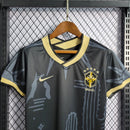 CAMISA SELEÇÃO BRASILEIRA PRETA/DOURADA FEMININA