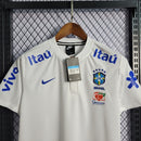 Camisa Seleção Brasileira Pré-Jogo Branca 22/23 Torcedor Masculina