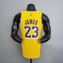 Regata Los Angeles Lakers LeBron James Nº 23 - Torcedor - Masculina - Amarelo