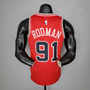Regata Chicago Bulls 2021 - 91 RODMAN - Vermelho