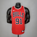 Regata Chicago Bulls 2021 - 91 RODMAN - Vermelho