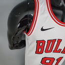 Regata Chicago Bulls 2021 - 91 RODMAN - BRANCO