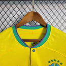 CAMISA DA SELEÇÃO BRASILEIRA AMARELA MASCULINA COPA DO MUNDO  2022