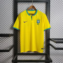 CAMISA DA SELEÇÃO BRASILEIRA AMARELA MASCULINA COPA DO MUNDO  2022