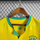 CAMISA DA SELEÇÃO BRASILEIRA AMARELA MASCULINA COPA DO MUNDO  2022