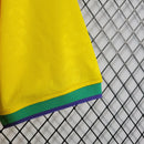 CAMISA DA SELEÇÃO BRASILEIRA AMARELA MASCULINA COPA DO MUNDO  2022