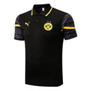 CONJUNTO POLO BORRUSIA DORTMUND BLACK + FRETE GRÁTIS