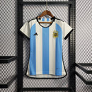 Camisa Argentina Home 22/23 s/n° Torcedor Adidas Feminina - Azul+Branco