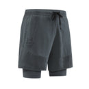 Bermuda Masculina Dry Fit Ayr Effect para Treino 2 em 1 / Short Profissional + FRETE GRÁTIS
