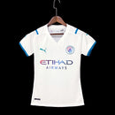 Camisa Manchester City 21/22 Torcedor Feminina - Branco
