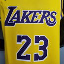 Regata NBA Los Angeles Lakers Amarelo 2021 - Modelo Torcedor
